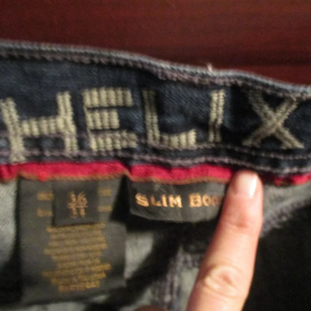 Helix 36X34 Slim Boot Men's Jeans - Picture 3 of 7